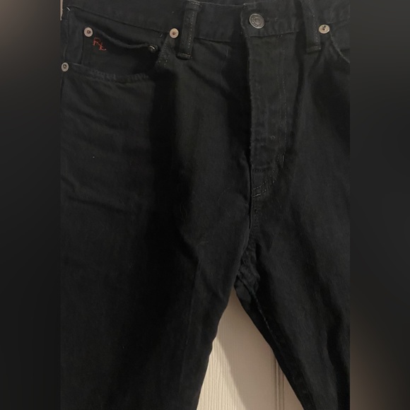 Women's Polo Ralph Lauren jeans / black/ size 12 / 30W x 30L - Picture 2 of 5